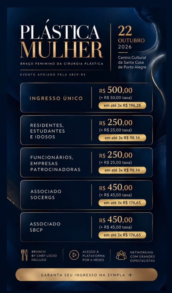 Evento Plástica Mulher em Porto Alegre - quanto custa os ingressos